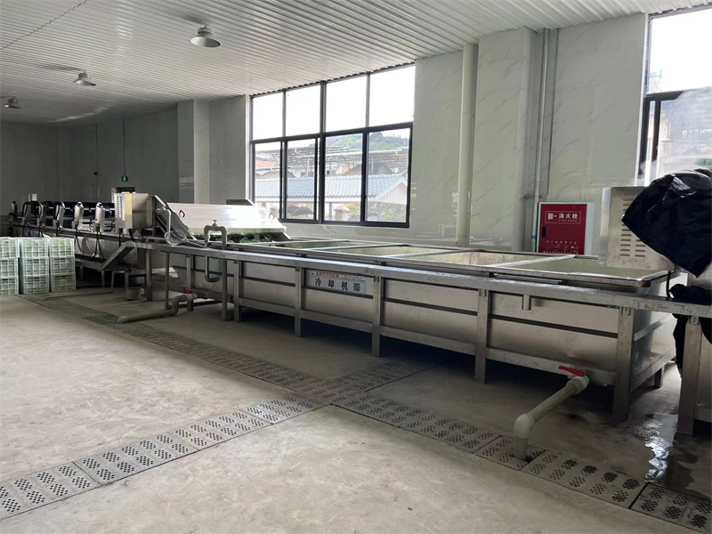 泡椒竹筍巴氏滅菌、冷卻、風(fēng)干流水線