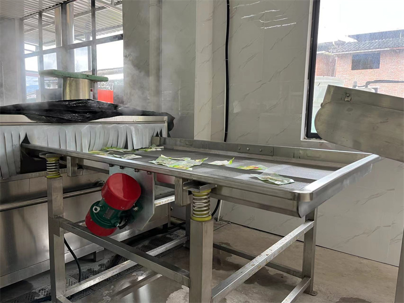 泡椒竹筍巴氏滅菌、冷卻、風(fēng)干流水線